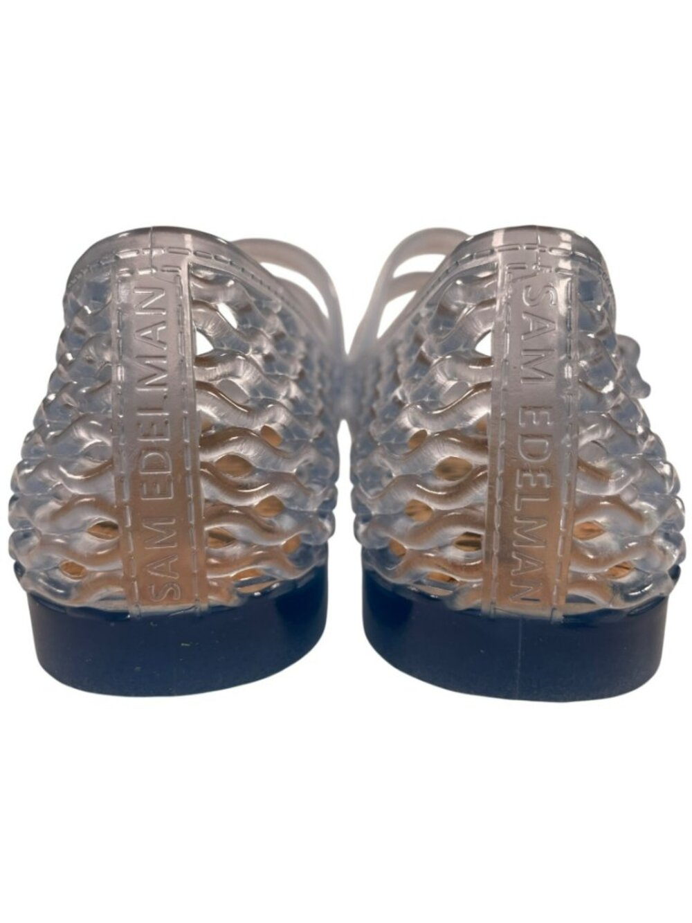 Sam Edelman Mila Jelly Flats Clear Blue Signature Collection Women's Size 6M NEW - Picture 7 of 11